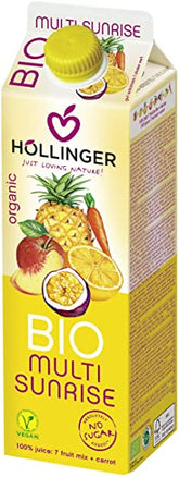 Multifruktsaft med Sunrise morotsjuice EKO 1000 ml - HOLLINGER